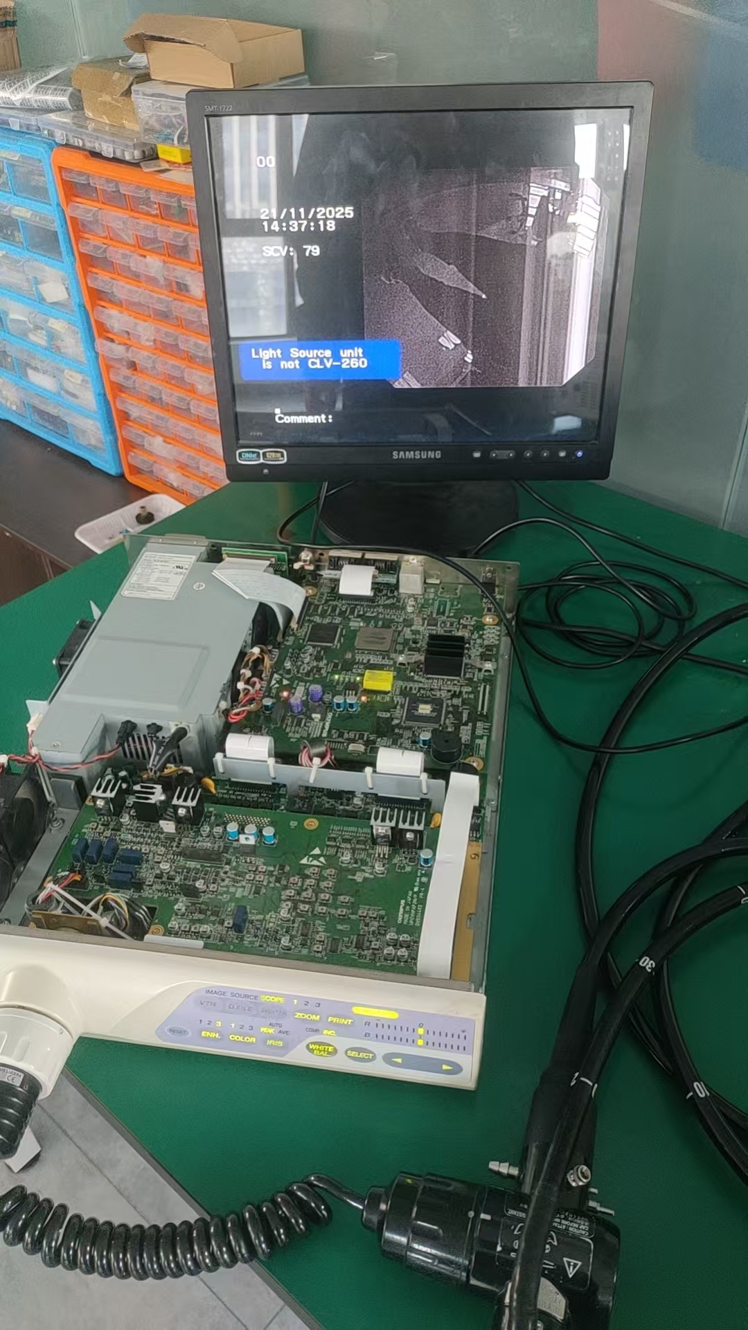 奥林巴斯CV-260SL使用中不定时花屏