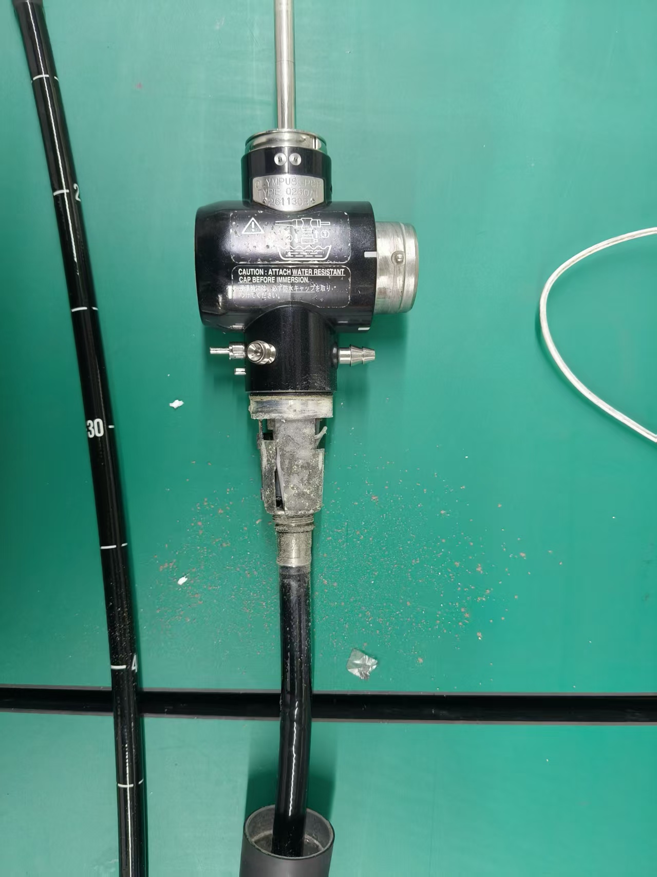 奥林巴斯Q260AI镜体进水图像花屏、手柄机板生锈维修